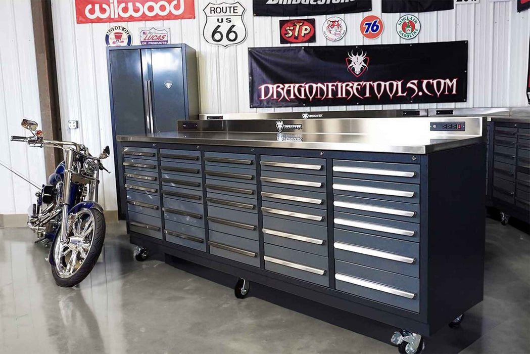 Dragonfire V1 Pro Series 30 Drawer 9FT Workbench