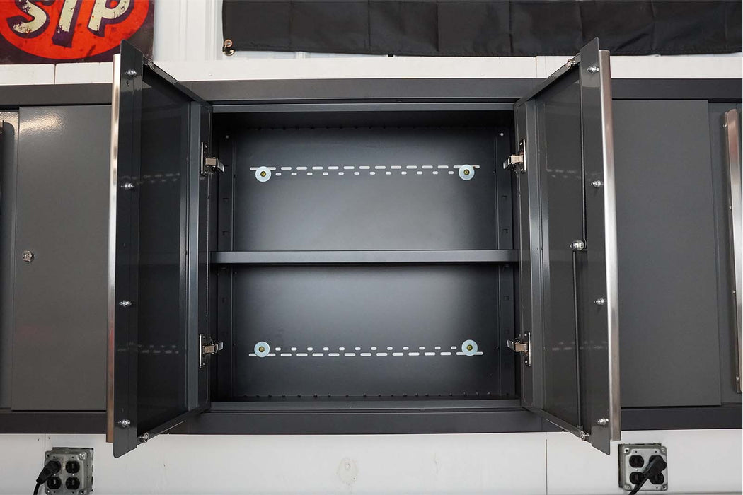 Pro Series 12 Drawer Workbench Package - Workbench, Wall Cabinets & Locker Cabinets