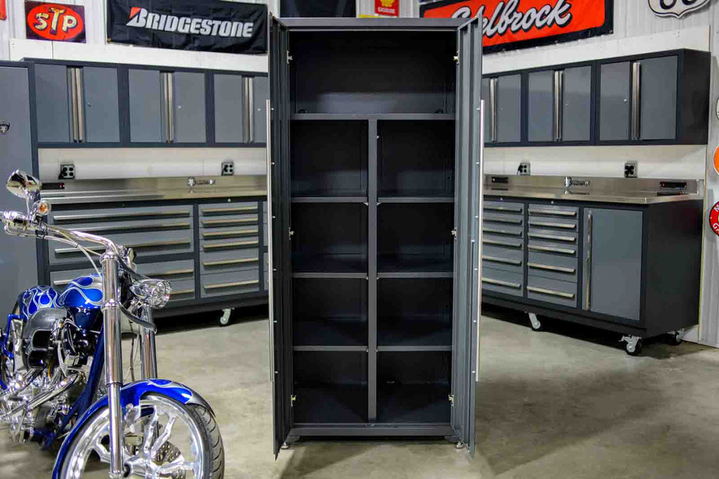 Pro Series 24 Drawer Workbench Package - Workbench, Wall Cabinets & Locker Cabinets