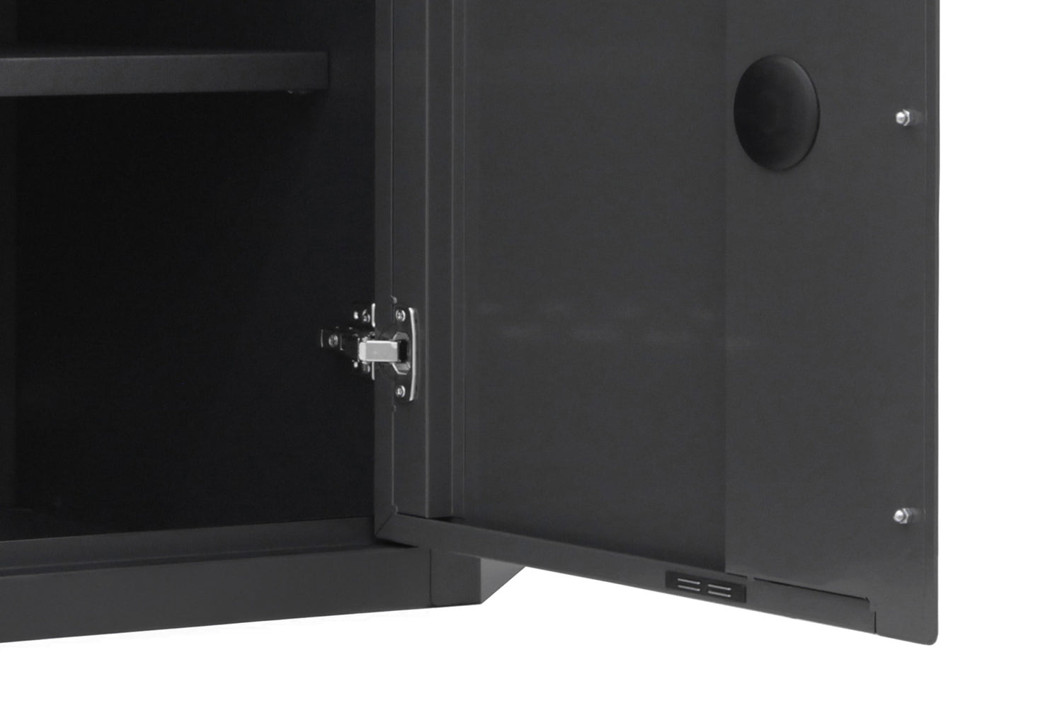 Soft-close Locking Cabinet Doors with Magnetic Closure
