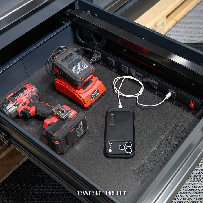 The Power Drawer: A Charging Station That Hides Inside Your Workbench - Dragonfire Tool Storage