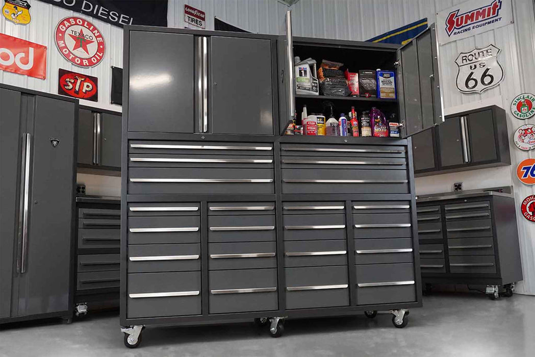 Dragonfire 22 Drawer Pro Series Rolling Tool Box 7ft with Swappable Drawers