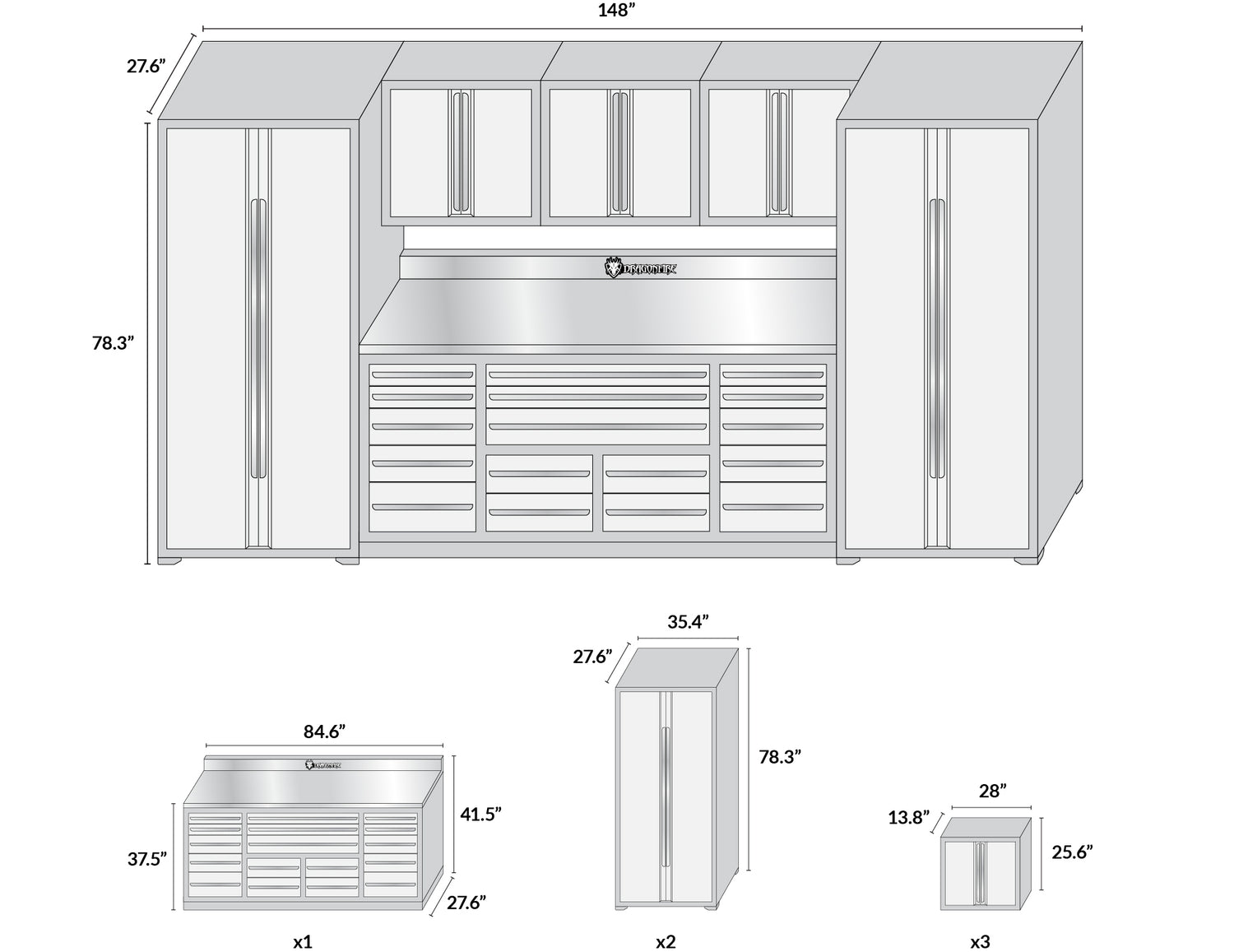 17-Drawer Pro Series Workbench