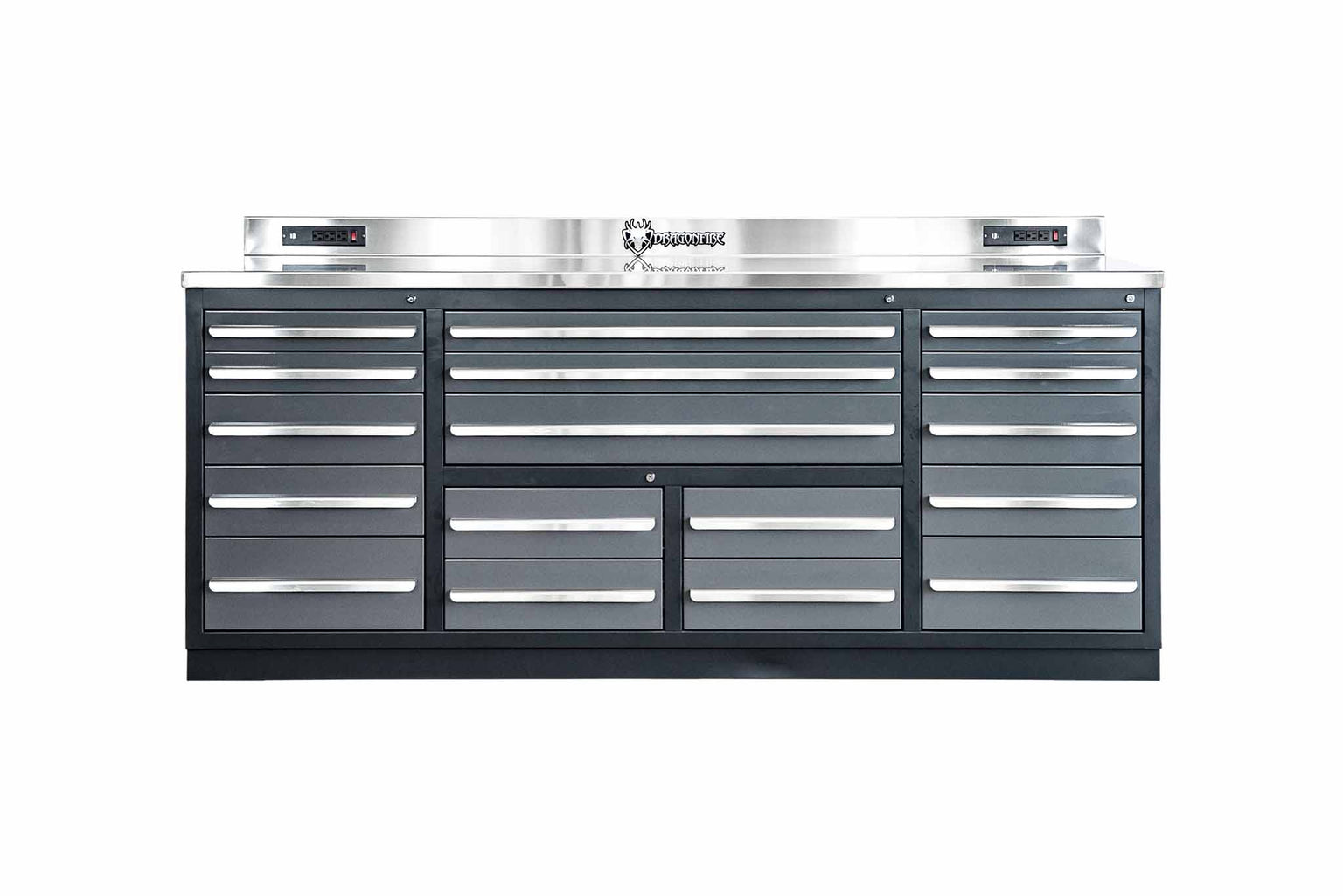 20 Drawer Workbench Pro Series Package - Workbench, Upper Cabinets & L ...