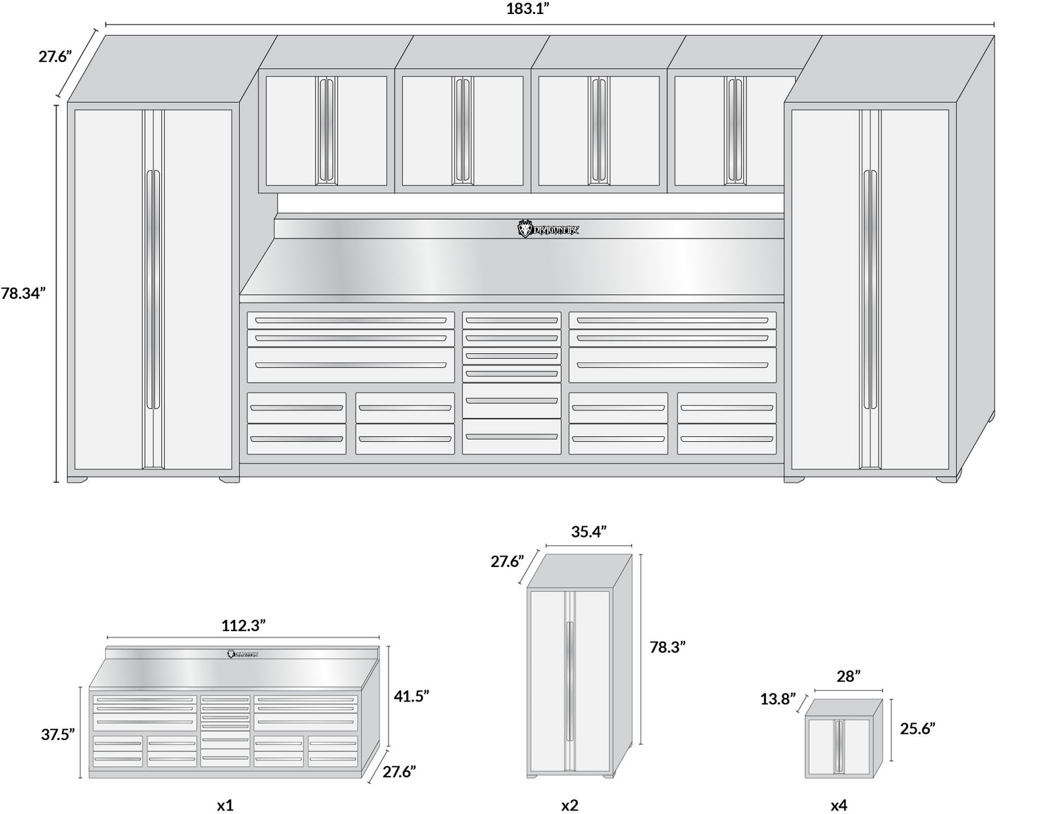 20-Drawer Midnight Pro Series Package