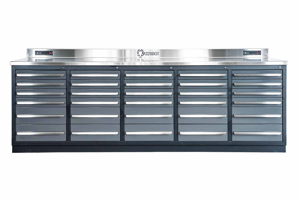 Dragonfire 30 Drawer Pro Series 9FT Workbench with Swappable Drawers