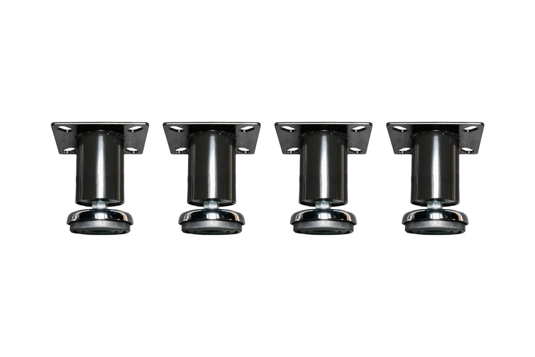Heavy - Duty Low Profile Adjustable Leveling Feet (Set of 4) - Dragonfire Tool Storage