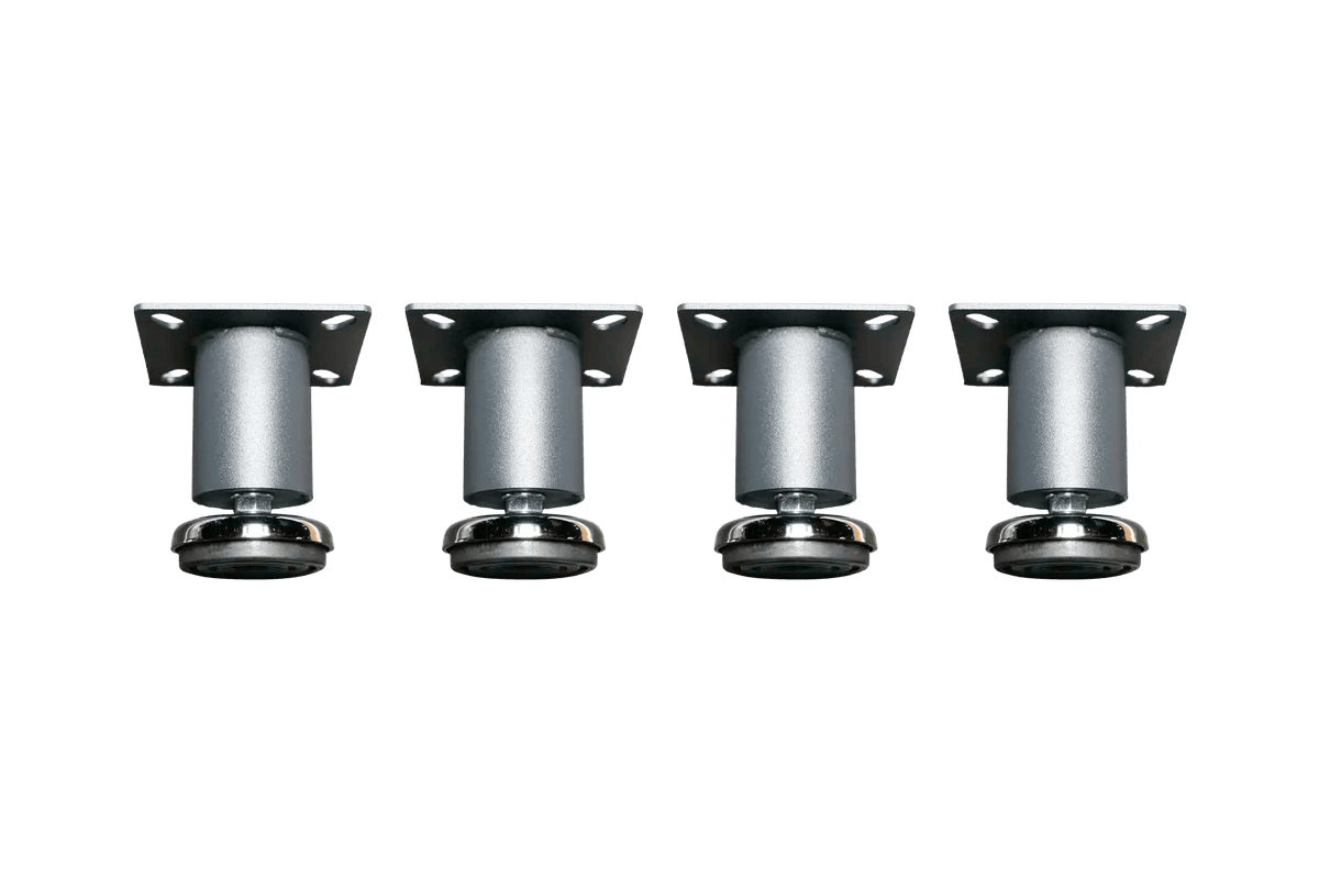 Heavy-Duty Low Profile Adjustable Leveling Feet (Set of 4) - Dragonfire Tool Storage