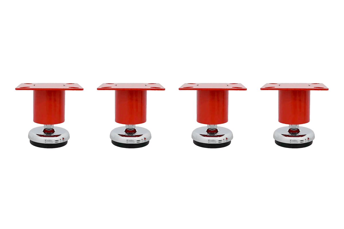Heavy-Duty Low Profile Adjustable Leveling Feet (Set of 4) - Dragonfire Tool Storage