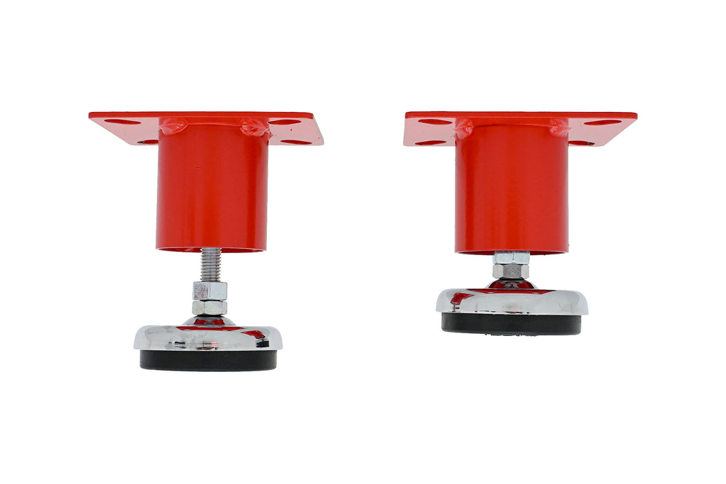 Heavy-Duty Low Profile Adjustable Leveling Feet (Set of 4) - Dragonfire Tool Storage