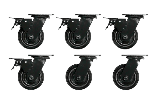 Heavy-Duty Casters (Set of 6) - Dragonfire Tool Storage