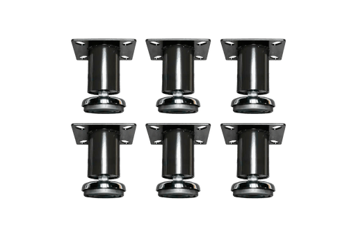 Heavy-Duty Low Profile Adjustable Leveling Feet (Set of 6) - Dragonfire Tool Storage