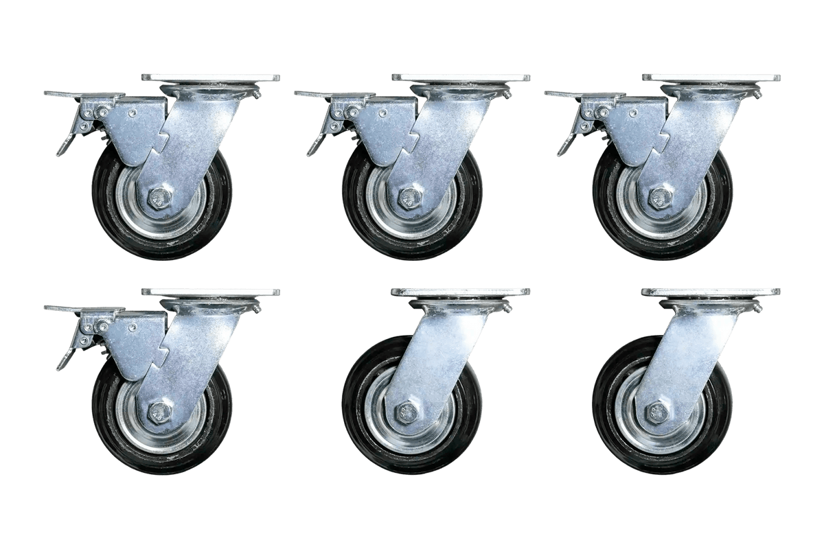 Heavy-Duty Casters (Set of 6) - Dragonfire Tool Storage