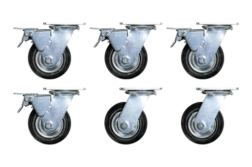 Heavy-Duty Casters (Set of 6) - Dragonfire Tool Storage