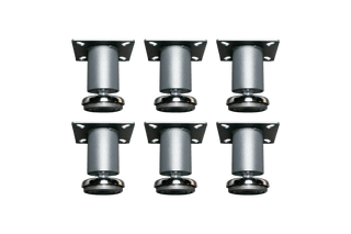 Heavy-Duty Low Profile Adjustable Leveling Feet (Set of 6) - Dragonfire Tool Storage