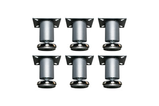 Heavy - Duty Low Profile Adjustable Leveling Feet (Set of 6) - Dragonfire Tool Storage