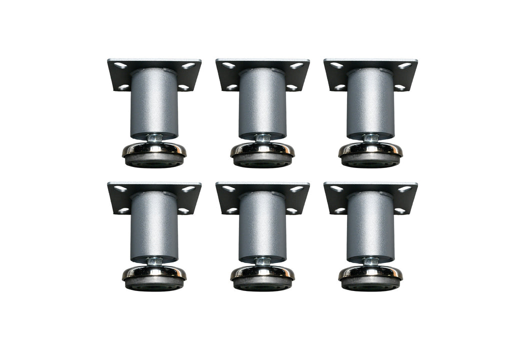 Heavy - Duty Low Profile Adjustable Leveling Feet (Set of 6) - Dragonfire Tool Storage