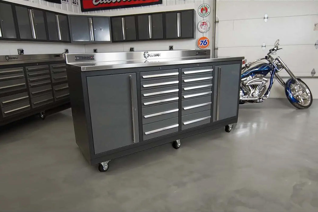 Heavy Duty Garage Workbench with 12 Drawers