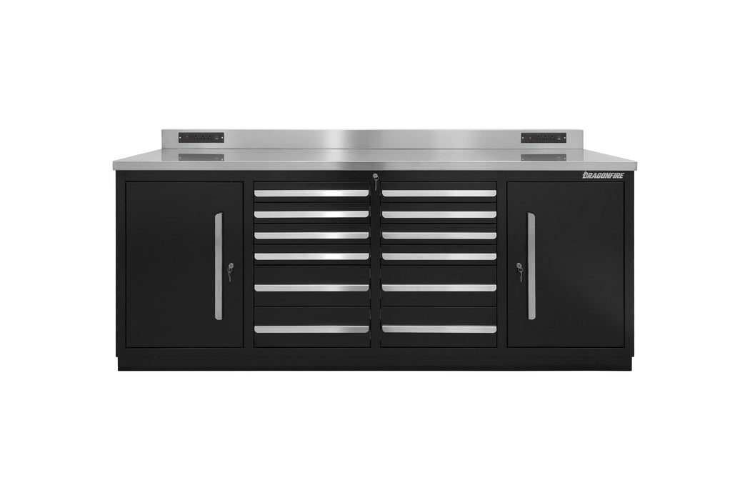 Dragonfire 12 Drawer Pro Series 7FT Workbench