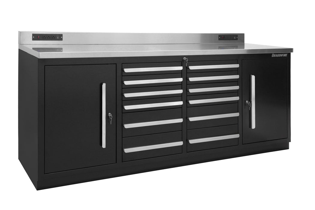 Dragonfire 12 Drawer Pro Series 7FT Workbench