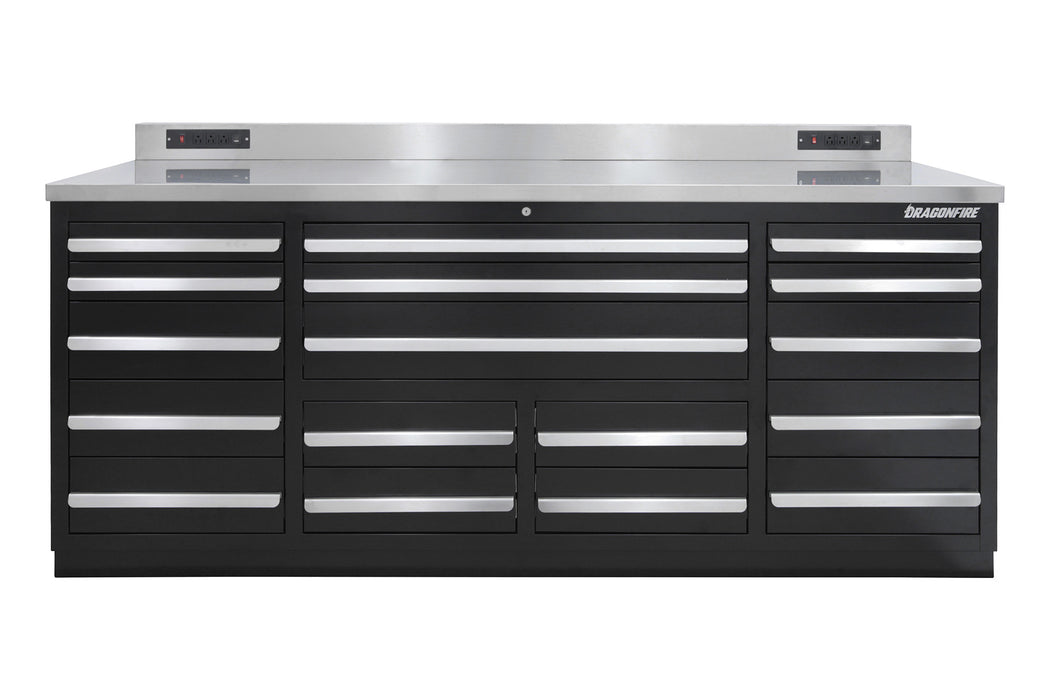 Dragonfire 17 Drawer Pro Series 7FT Workbench