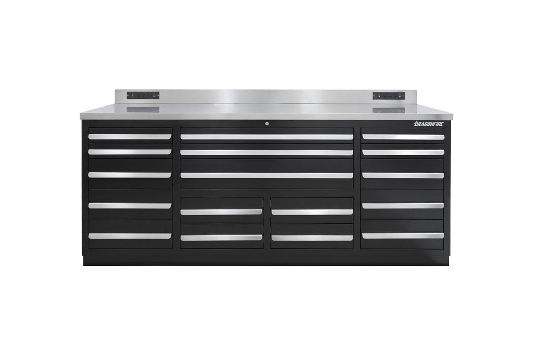 Dragonfire 17 Drawer Pro Series 7FT Workbench