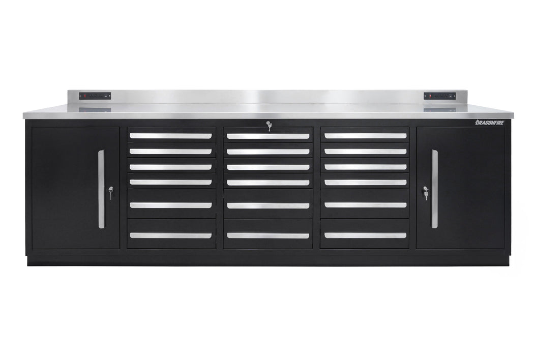 Dragonfire 18 Drawer Pro Series 9FT Workbench