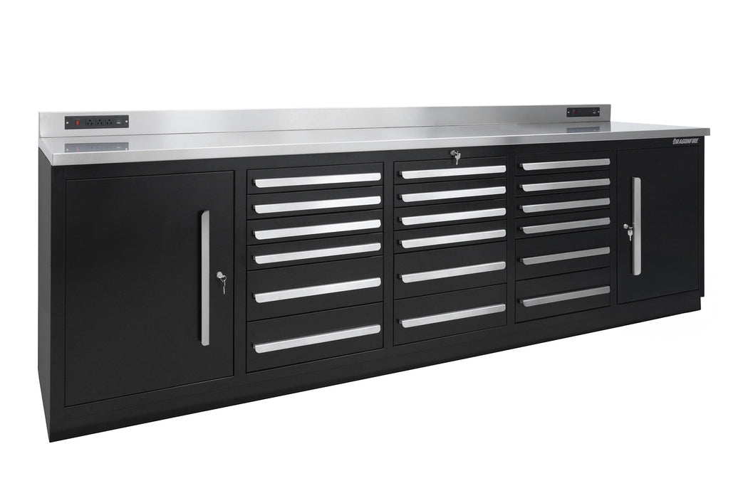 Dragonfire 18 Drawer Pro Series 9FT Workbench