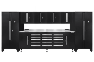Pro Series 18 Drawer Workbench Package - Workbench, Wall Cabinets & Locker Cabinets - Dragonfire Tool Storage