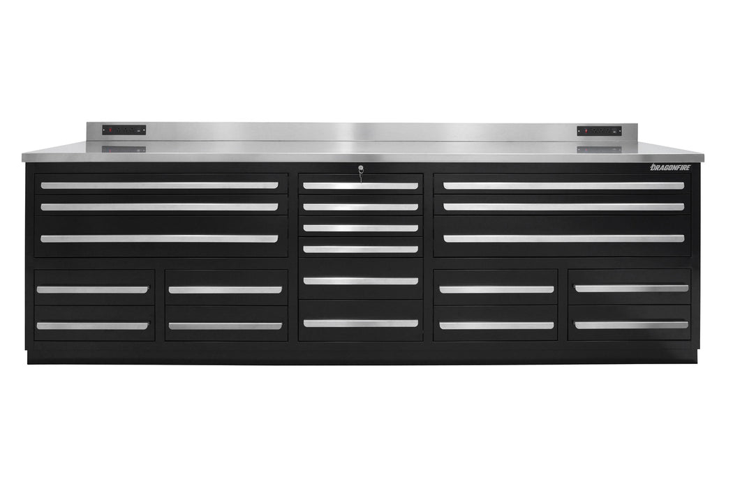 Dragonfire 20 Drawer Pro Series 9FT Workbench