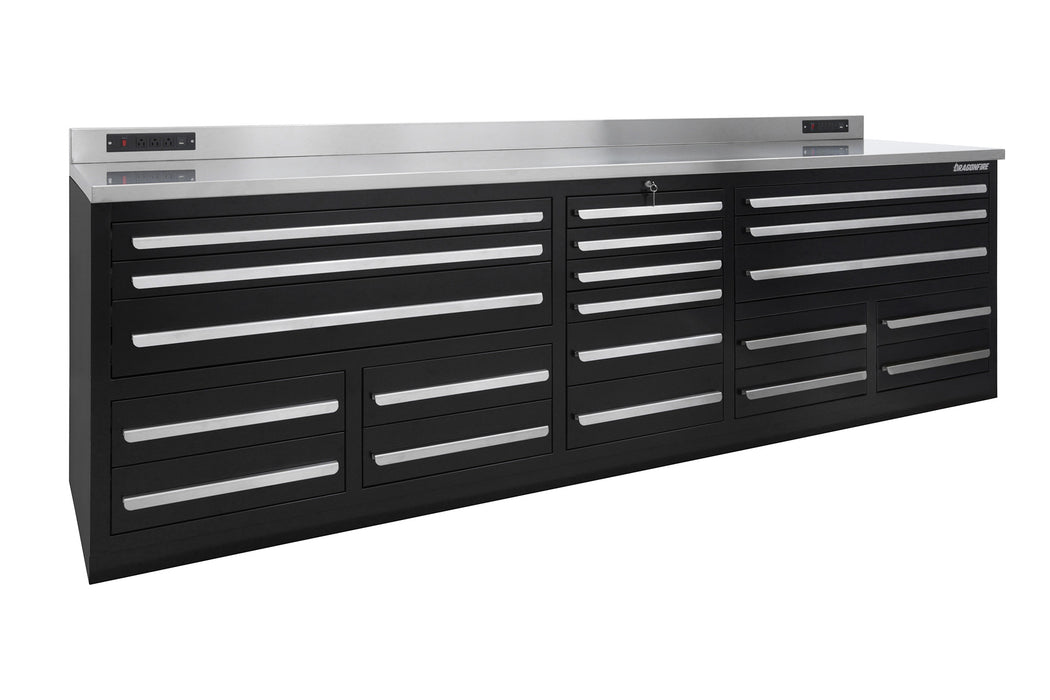 Dragonfire 20 Drawer Pro Series 9FT Workbench
