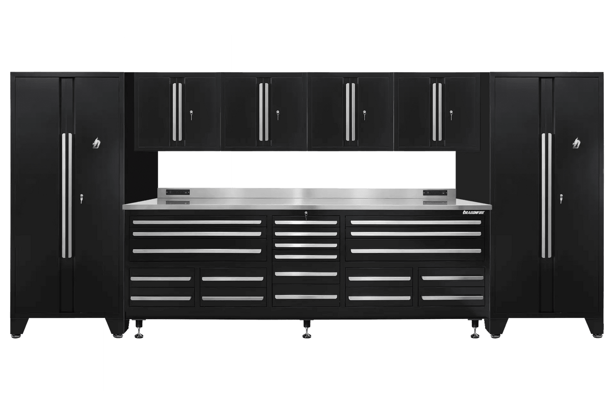 Pro Series 20 Drawer Workbench Package - Workbench, Wall Cabinets & Locker Cabinets - Dragonfire Tool Storage