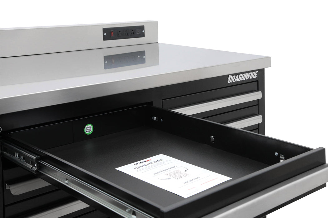 Dragonfire 24 Drawer Pro Series 7FT Workbench