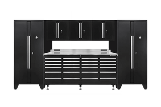 Pro Series 24 Drawer Workbench Package - Workbench, Wall Cabinets & Locker Cabinets - Dragonfire Tool Storage