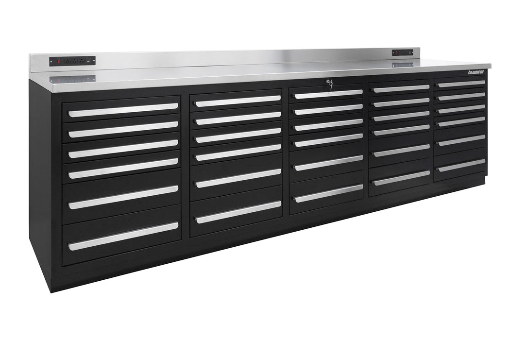 Dragonfire 30 Drawer Pro Series 9FT Workbench