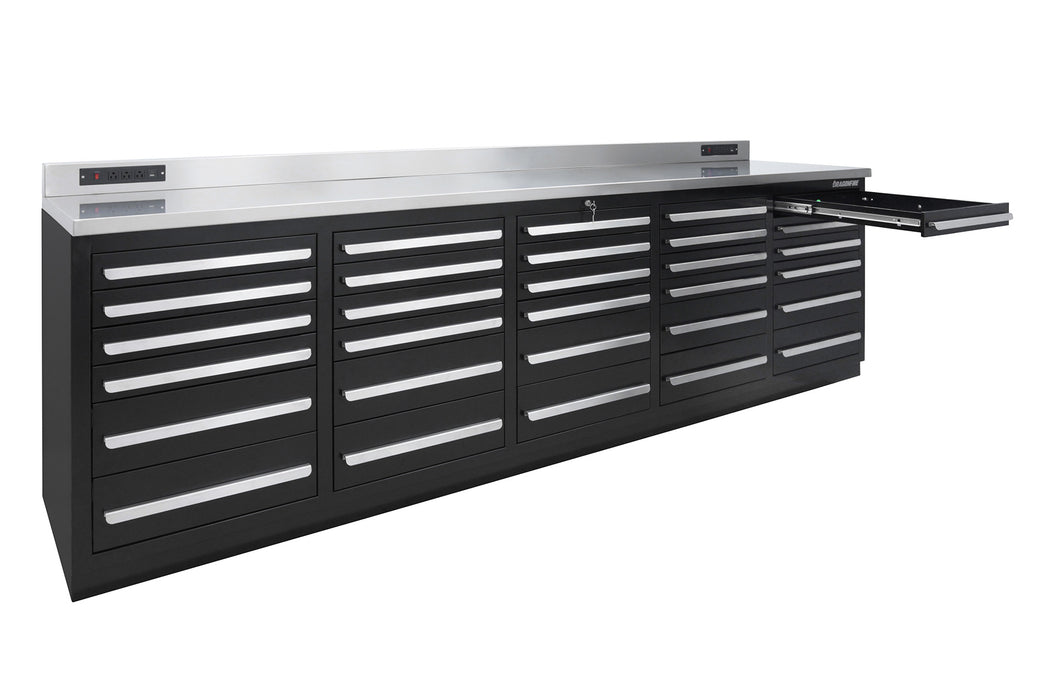 Dragonfire 30 Drawer Pro Series 9FT Workbench