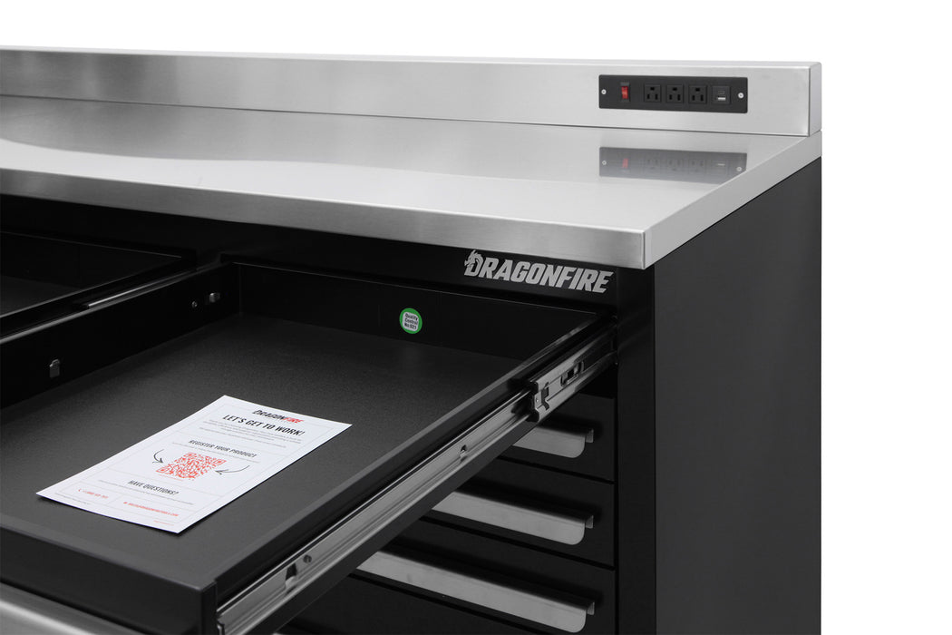 Dragonfire 30 Drawer Pro Series 9FT Workbench