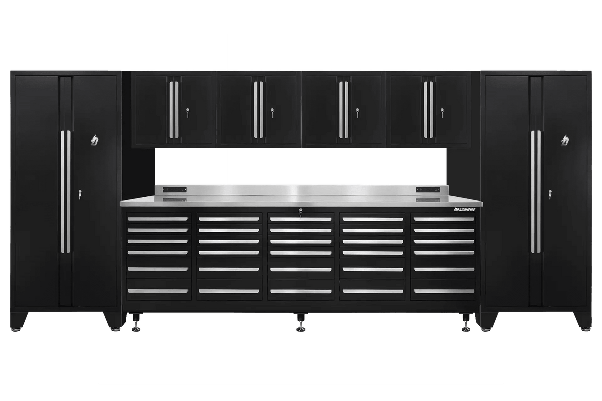 Pro Series 30 Drawer Workbench Package - Workbench, Wall Cabinets & Locker Cabinets - Dragonfire Tool Storage