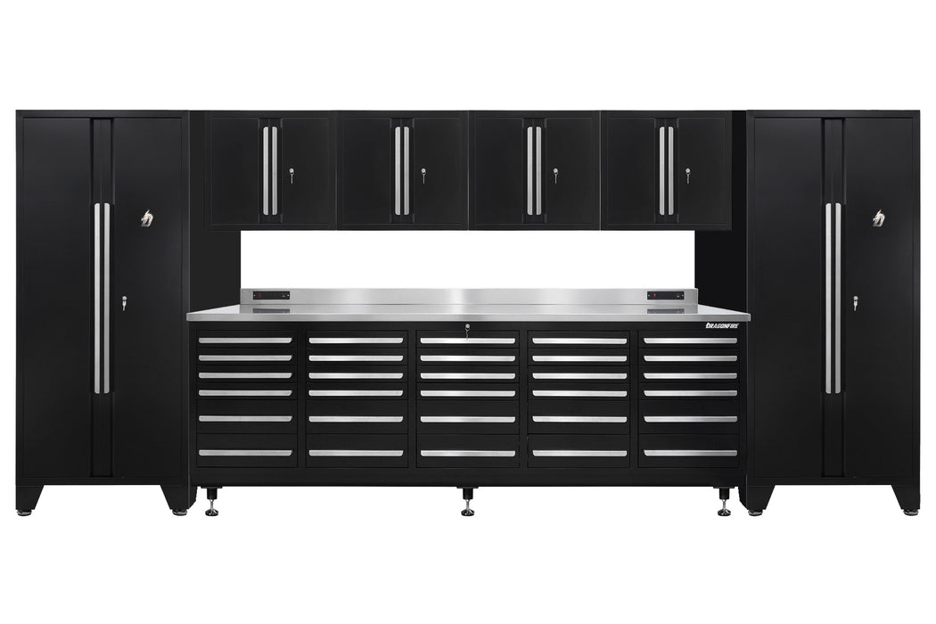 Pro Series 30 Drawer Workbench Package - Workbench, Wall Cabinets & Locker Cabinets