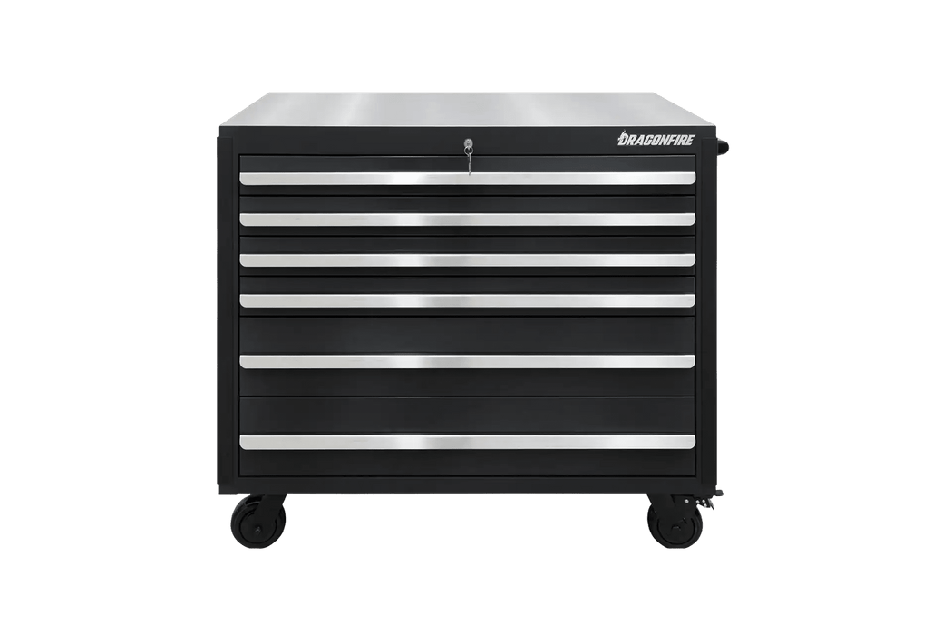 Pro Series 6 Drawer 43-1/2" Rolling Tool Cabinet - Dragonfire Tool Storage