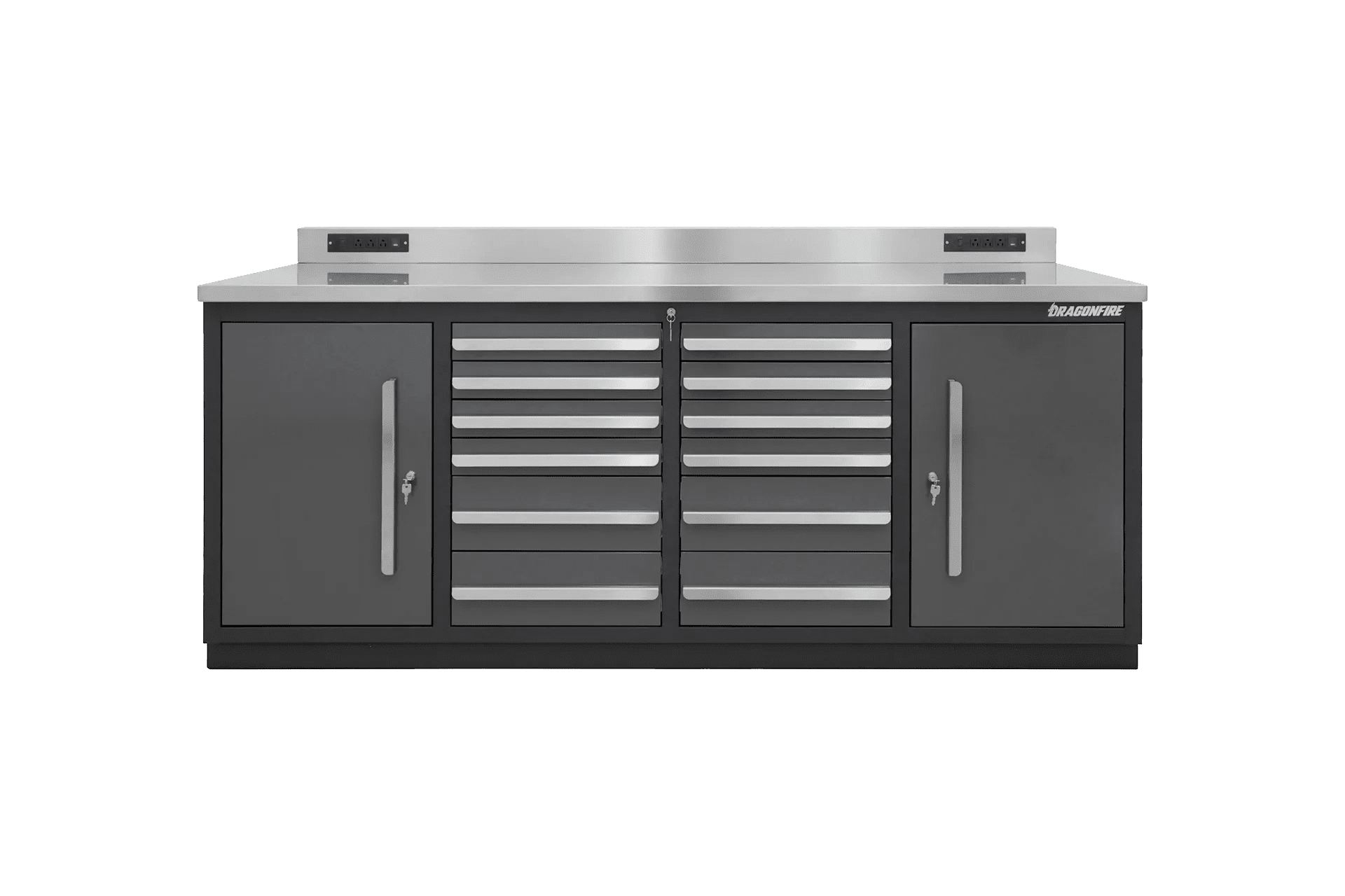 12 Drawer Pro Series Heavy Duty Garage Workbench 7ft with