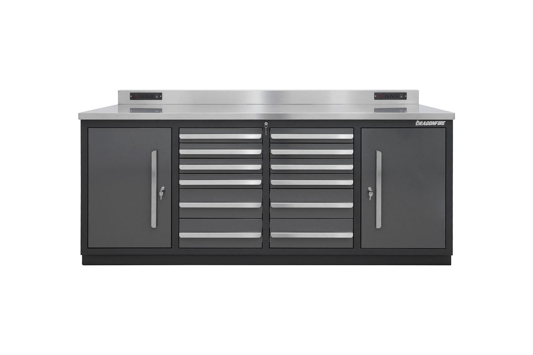 Dragonfire 12 Drawer Pro Series 7FT Workbench