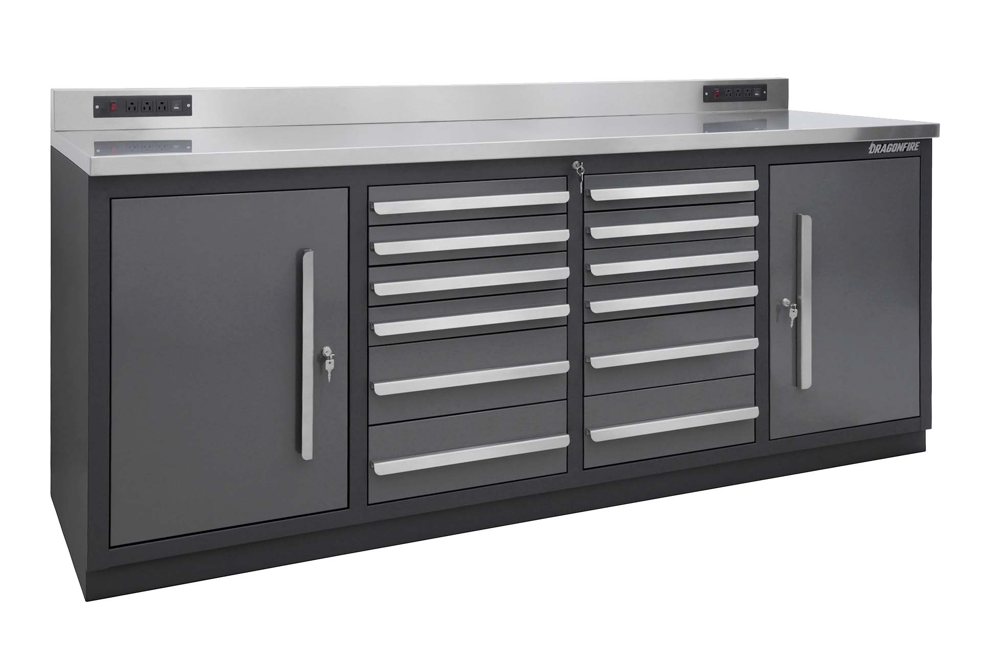 D*M様 新品同様　52 ナイジェルケーボン WORKBENCH DUNGAR 12 Drawer Pro Series Heavy Duty Garage Workbench 7ft with
