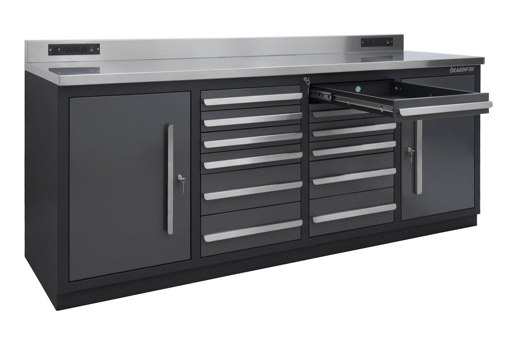 Dragonfire 12 Drawer Pro Series 7FT Workbench