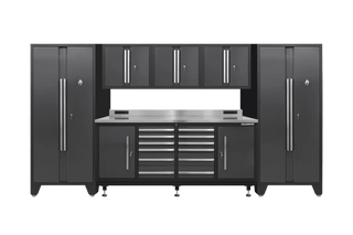 Pro Series 12 Drawer Workbench Package - Workbench, Wall Cabinets & Locker Cabinets - Dragonfire Tool Storage
