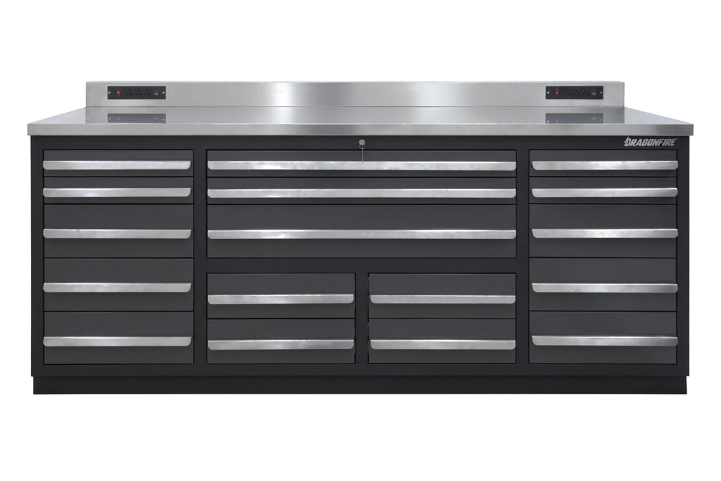 Dragonfire 17 Drawer Pro Series 7FT Workbench