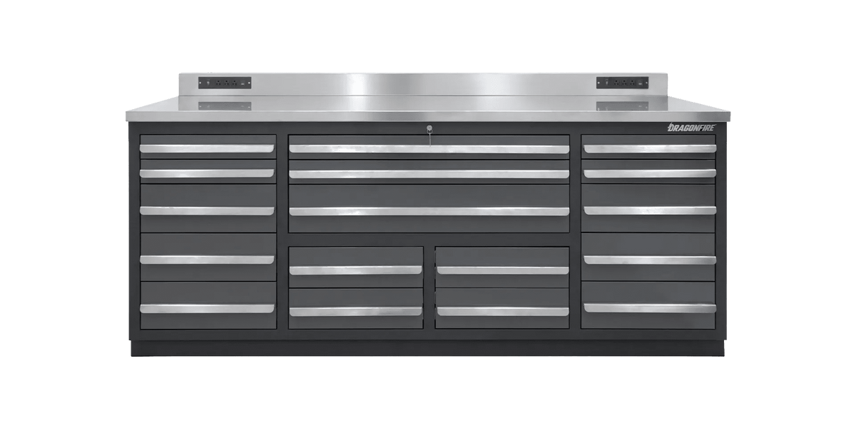 dragonftw Pro Series 17 Drawer 7FT Workbench — Dragonfire Tool Storage