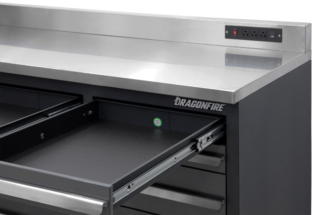 Dragonfire 17 Drawer Pro Series 7FT Workbench