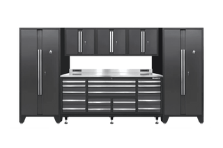 Pro Series 17 Drawer Workbench Package - Workbench, Wall Cabinets & Locker Cabinets - Dragonfire Tool Storage