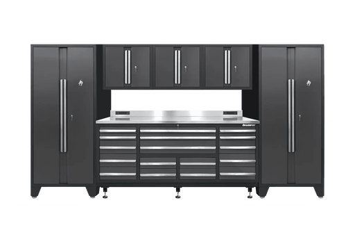 Pro Series 17 Drawer Workbench Package - Workbench, Wall Cabinets & Locker Cabinets - Dragonfire Tool Storage
